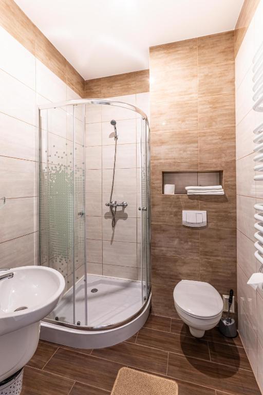 Koupelna v ubytování Motel OLIV