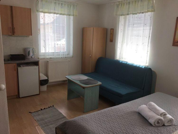 Kuchyň nebo kuchyňský kout v ubytování Guest House Maxim