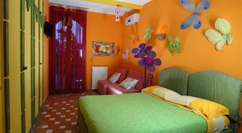 Postel nebo postele na pokoji v ubytování La Dimora le Fumarole Rooms
