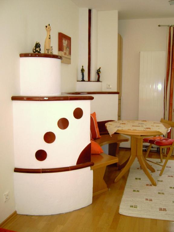 Kuchyň nebo kuchyňský kout v ubytování FeWo Wassertheurer