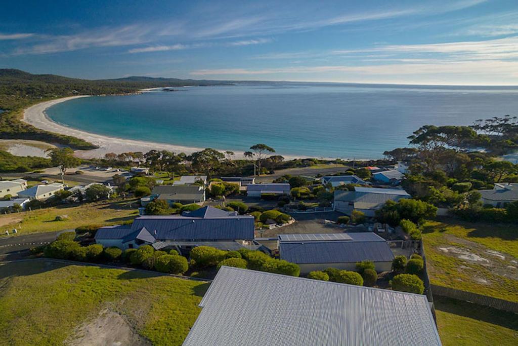 A bird's-eye view of Nautilus Bay of Fires