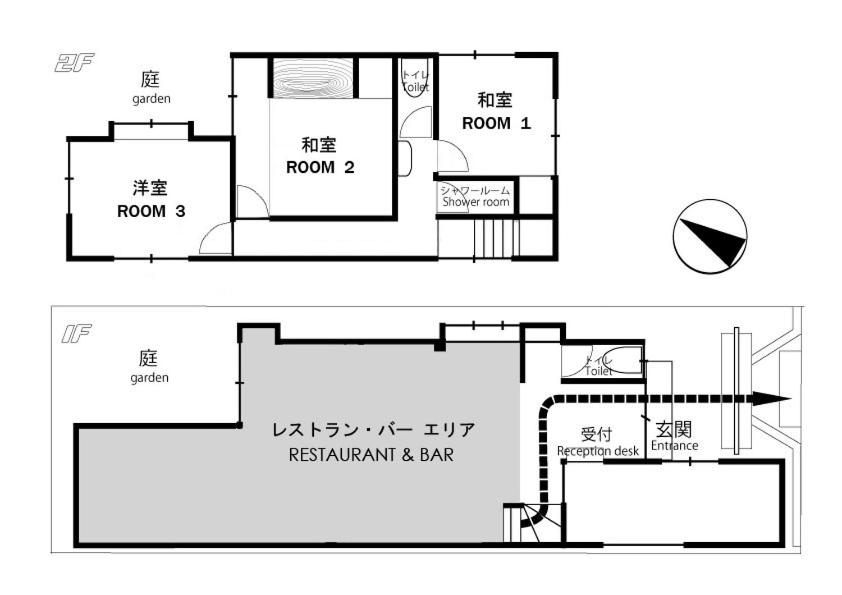Půdorys ubytování Restaurant & Inn ATSUSHI -Kanazawa-