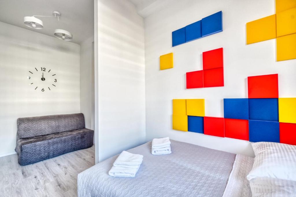 Postel nebo postele na pokoji v ubytování Level Rooms