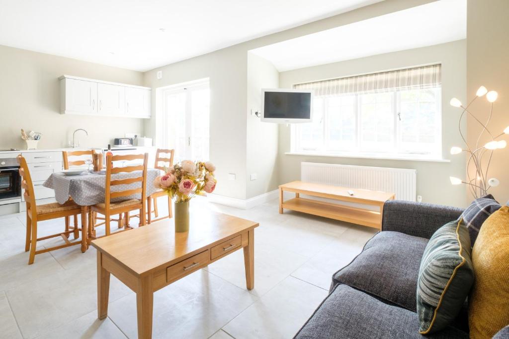 Et opholdsområde på The Dower Cottage