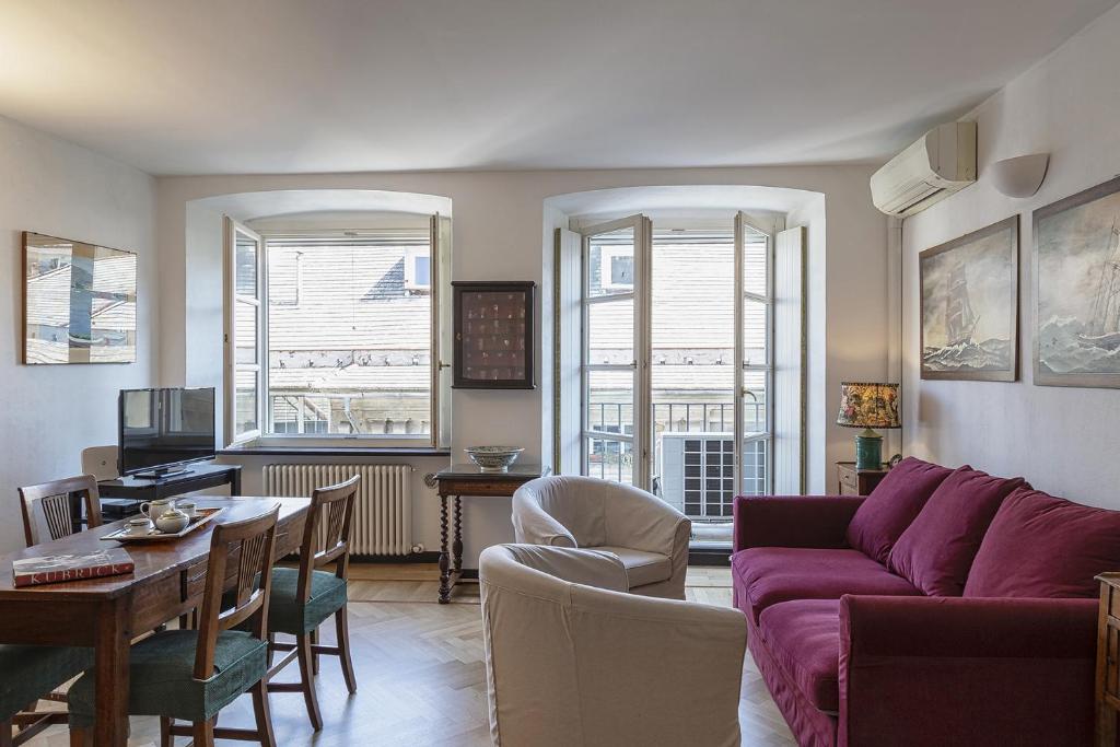 A seating area at Casa Giustiniani by Wonderful Italy
