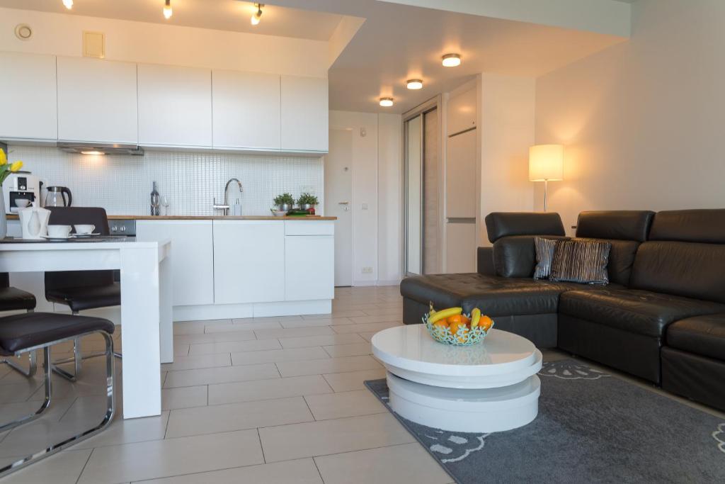 Posezení v ubytování Apartament Na Urlop - Wisła Bukowa Góra - Apartamenty z widokiem na panoramę Wisły