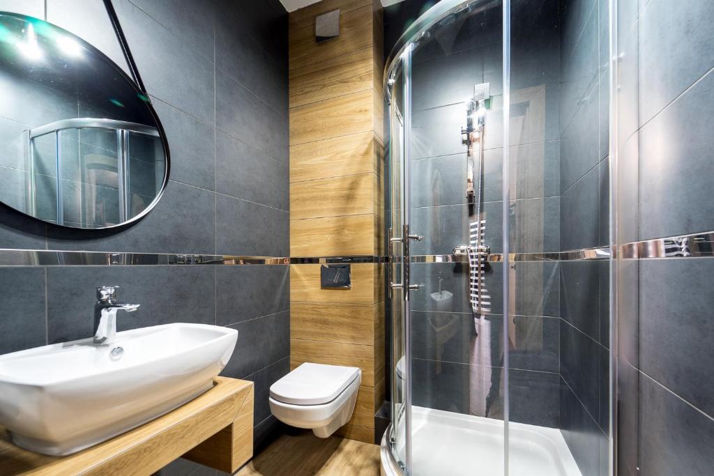 Kúpeľňa v ubytovaní Apartament Perła Pienin