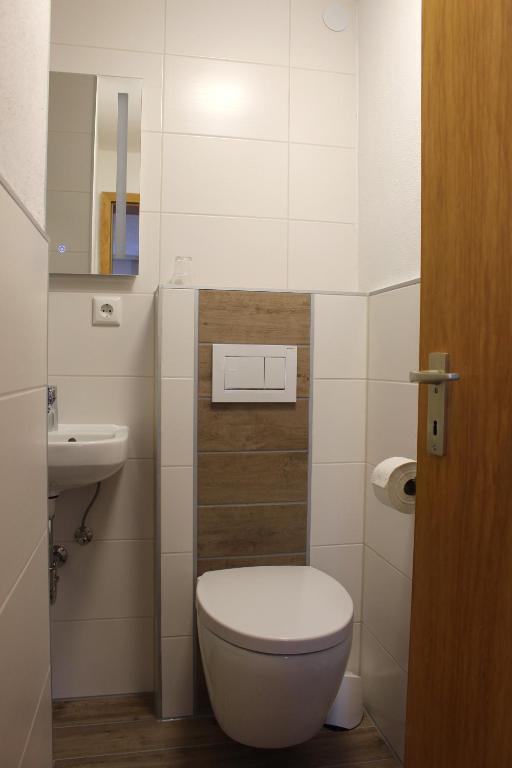 Koupelna v ubytování Gästehaus Dietrich