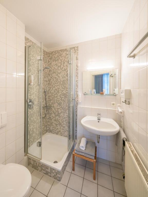 Koupelna v ubytování Landhotel Zur Bretzel