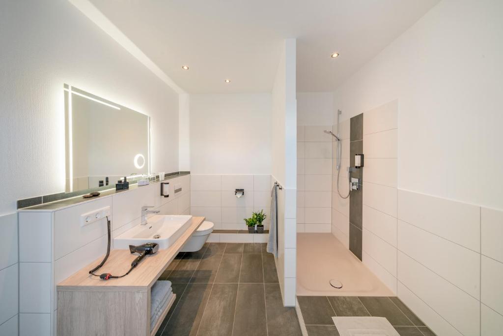 Koupelna v ubytování Landhotel Zur Bretzel