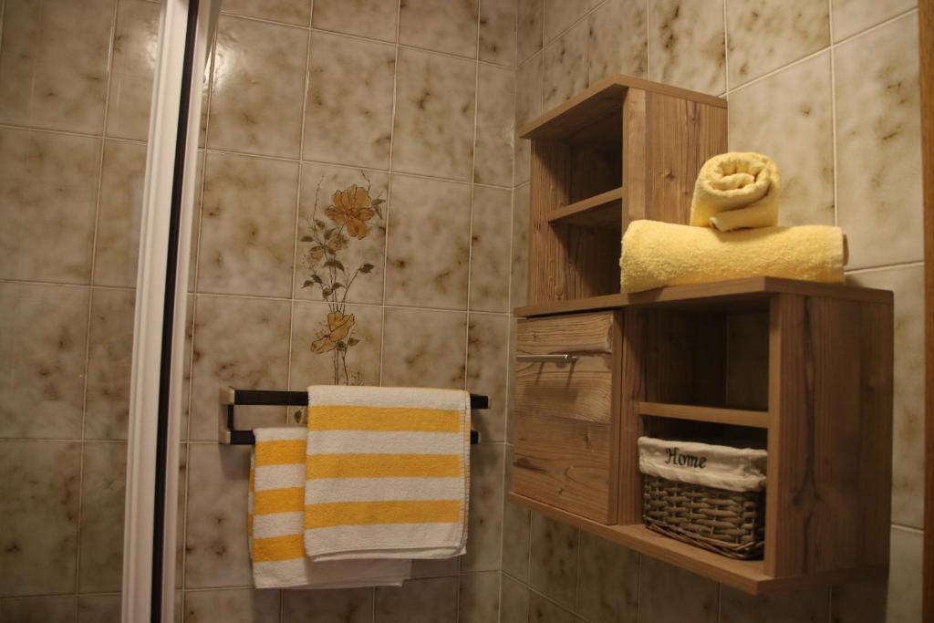 Koupelna v ubytování Hotel Fasching