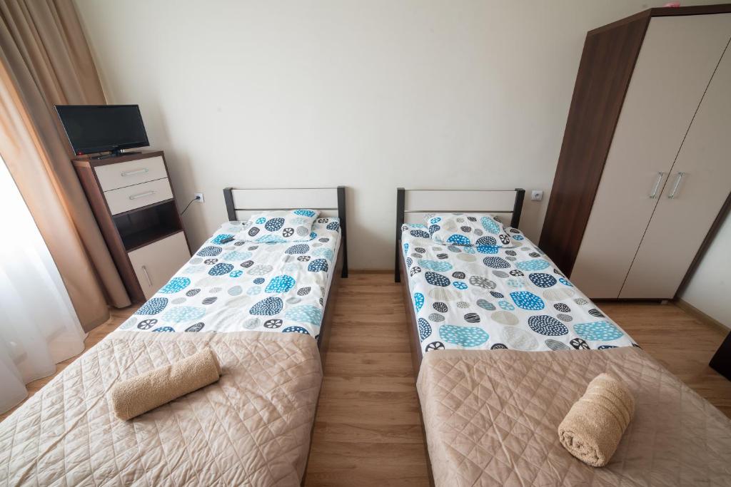 Postel nebo postele na pokoji v ubytování Strzelec Noclegi