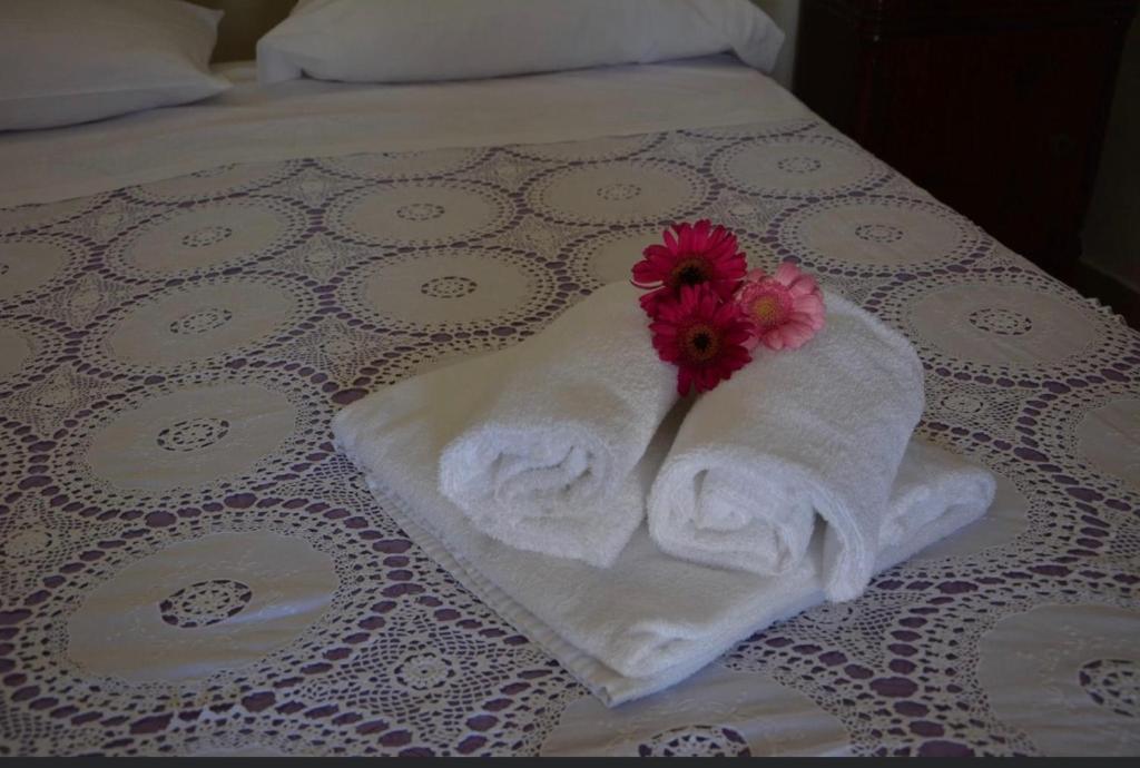 Postel nebo postele na pokoji v ubytování Bed & breakfast vecchia vallata