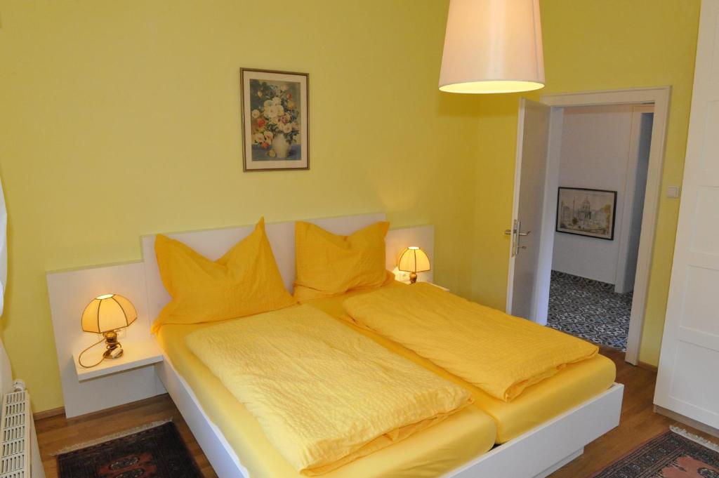 Postel nebo postele na pokoji v ubytování Villa Siebenruh