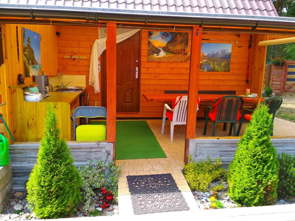 Zahrada ubytování PEPASÓWKA Chatka Puchatka