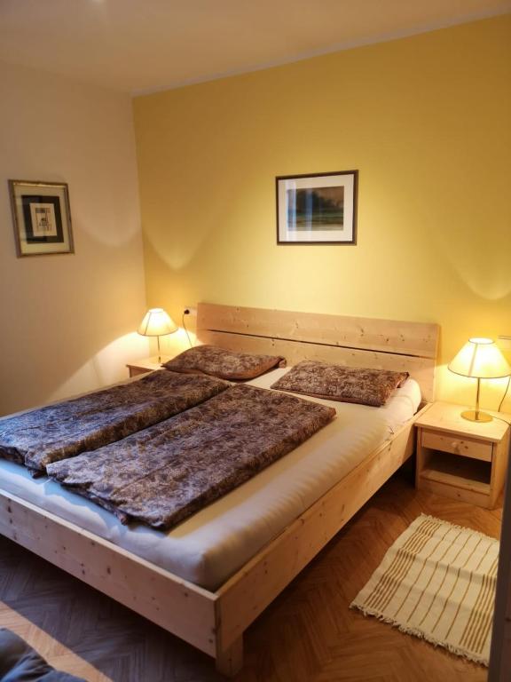 Postel nebo postele na pokoji v ubytování Apartment Furschermuehle