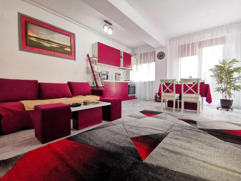 O zonă de relaxare la Marsala Apartment - Brilliant Apartments