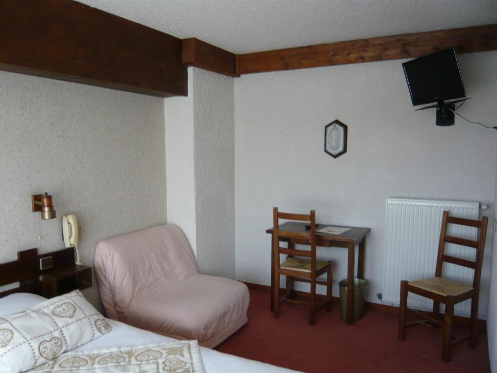 Posezení v ubytování Hotel Le Tetras