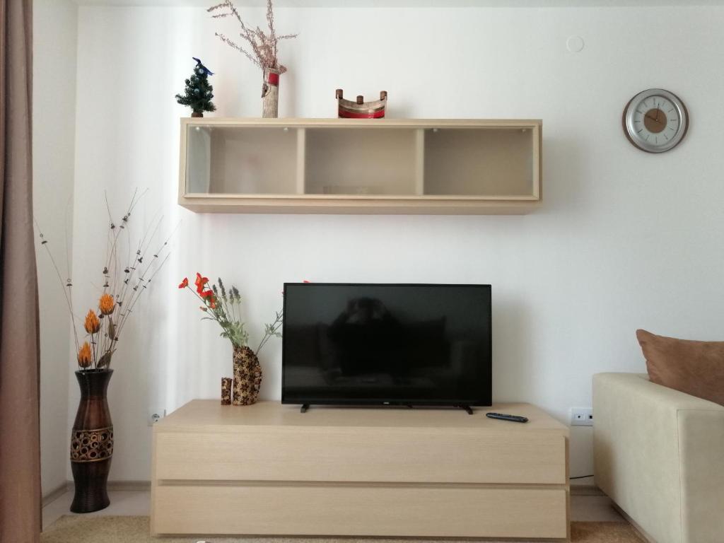 TV a/nebo společenská místnost v ubytování Apartments in Borovets Gardens