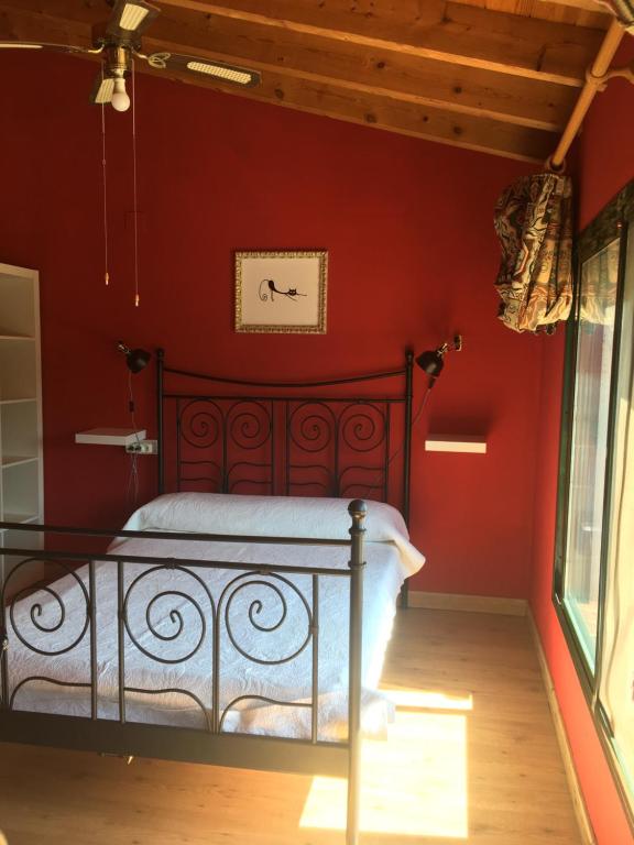 Posteľ alebo postele v izbe v ubytovaní Casa Rural Monterrey Aroche