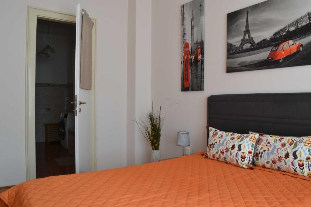 Posteľ alebo postele v izbe v ubytovaní Paprika Apartment Grand