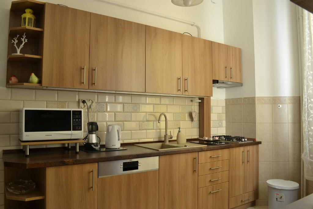Kuchyňa alebo kuchynka v ubytovaní Paprika Apartment Grand