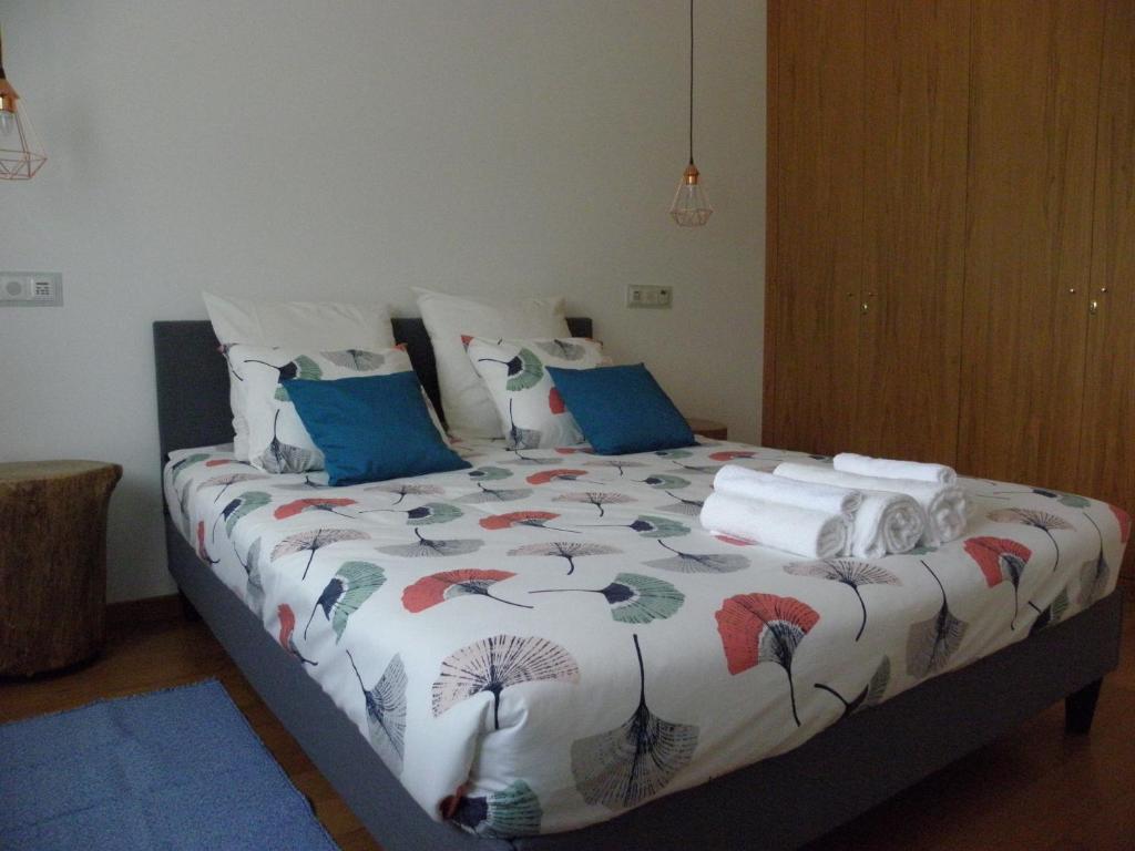 Postel nebo postele na pokoji v ubytování Quinta Mata da Sé