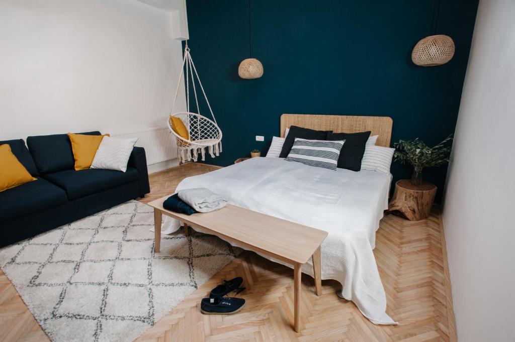 Postel nebo postele na pokoji v ubytování Great Chill Boutique Apartments #11 by Goodnite cz