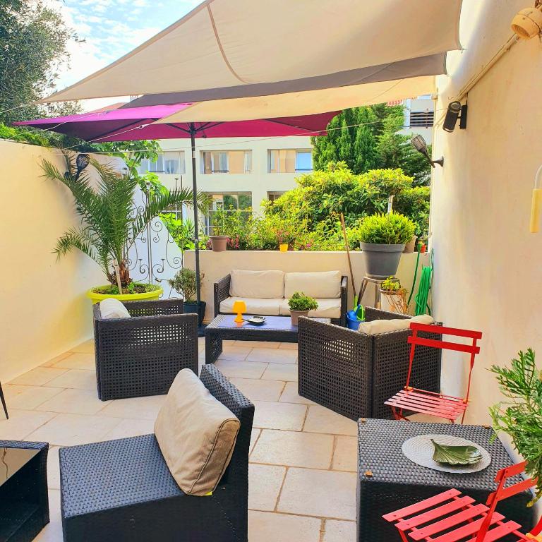 Hôtel Bellevue Cannes - Resim 9