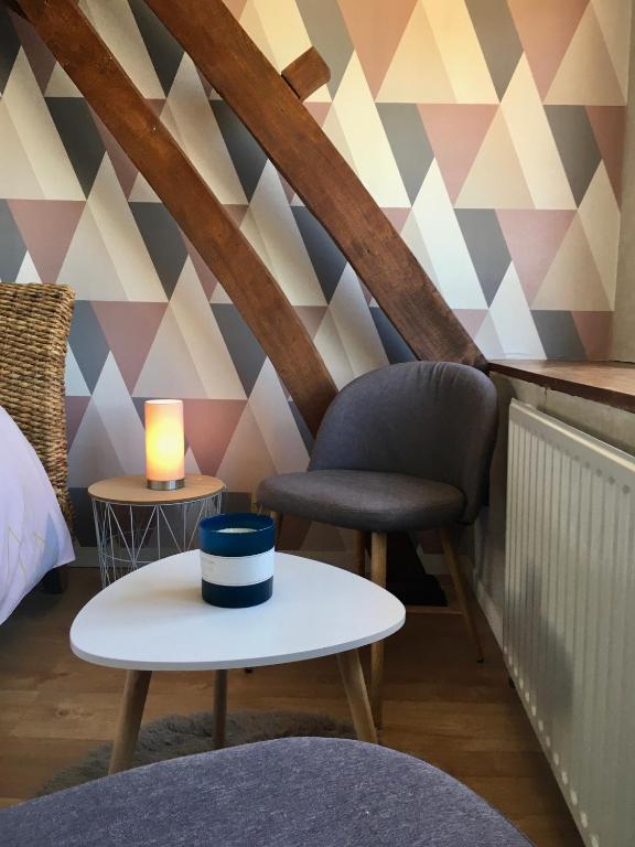 Posezení v ubytování Chambres dhotes a la ferme