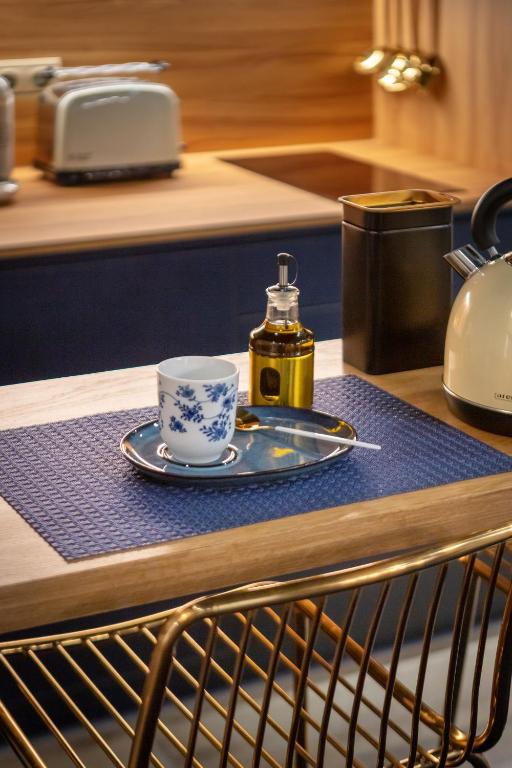 Príslušenstvo na prípravu kávy alebo čaju v ubytovaní Luxurious by Sebastiana Group