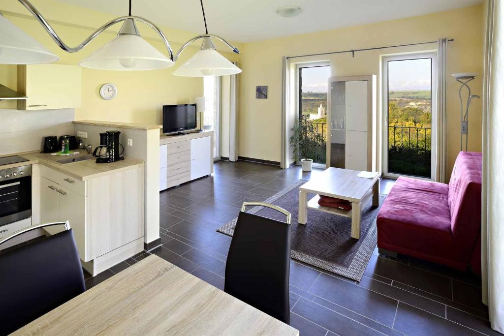 Kuchyň nebo kuchyňský kout v ubytování Hotel und Restaurant Rittergut Kreipitzsch
