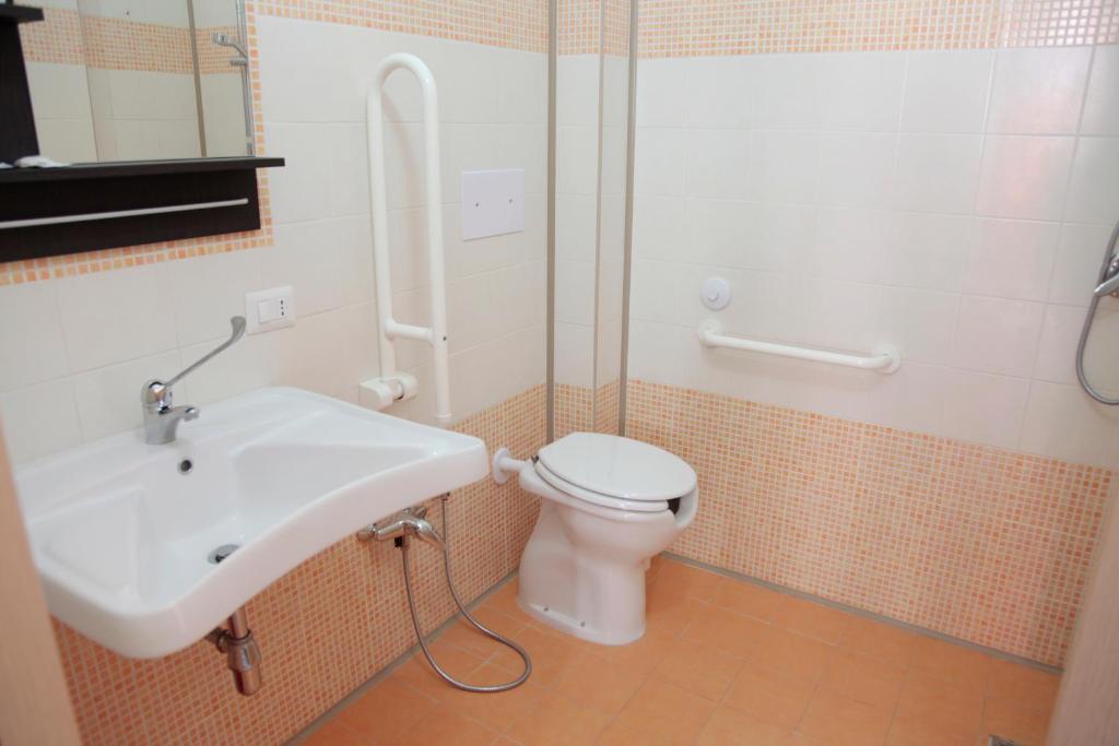 Koupelna v ubytování HOTEL Poma