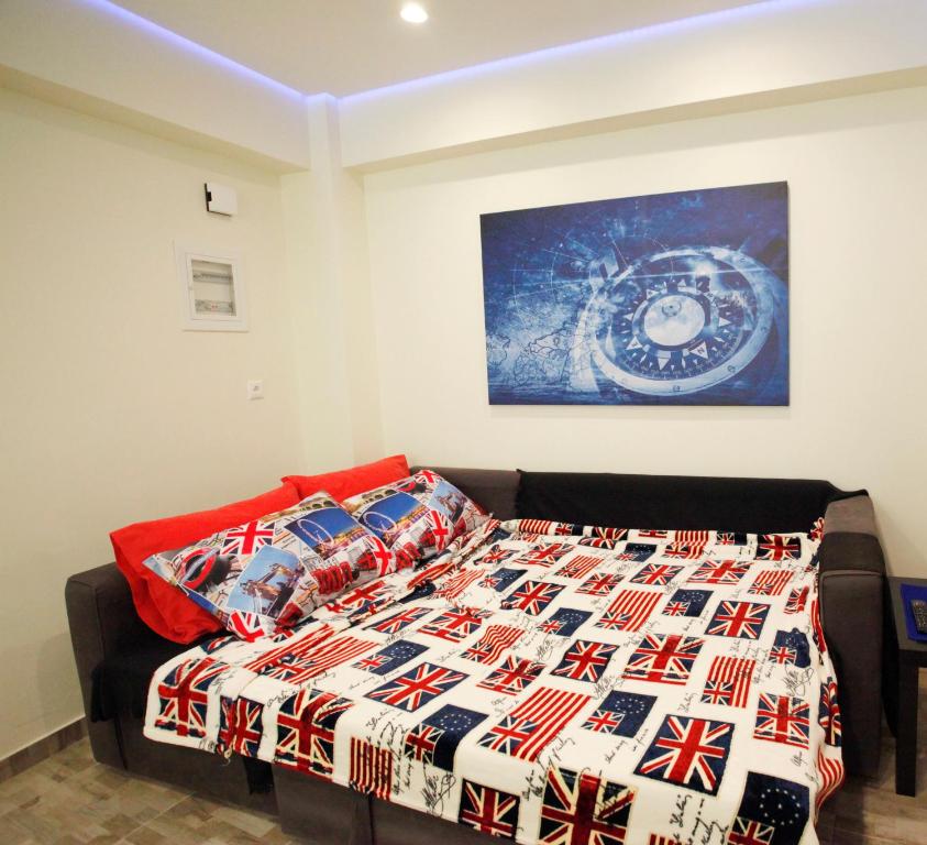 A bed or beds in a room at George Studio