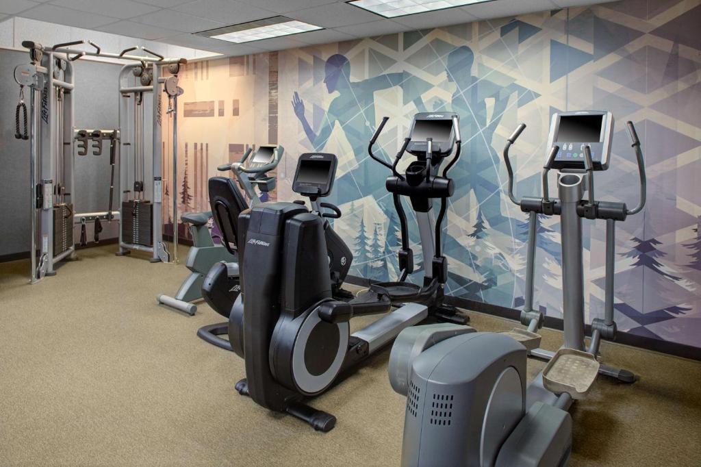 Fitness centrum a/nebo fitness zařízení v ubytování Hyatt House Parsippany Whippany