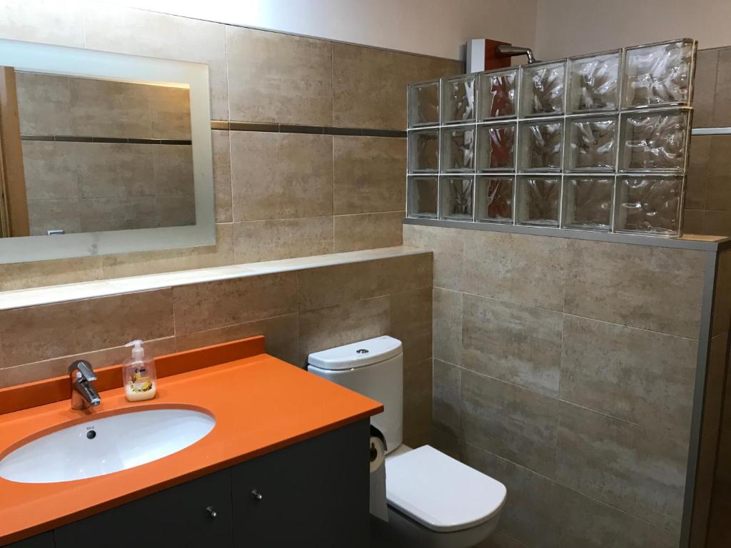 Koupelna v ubytování Villa olivella
