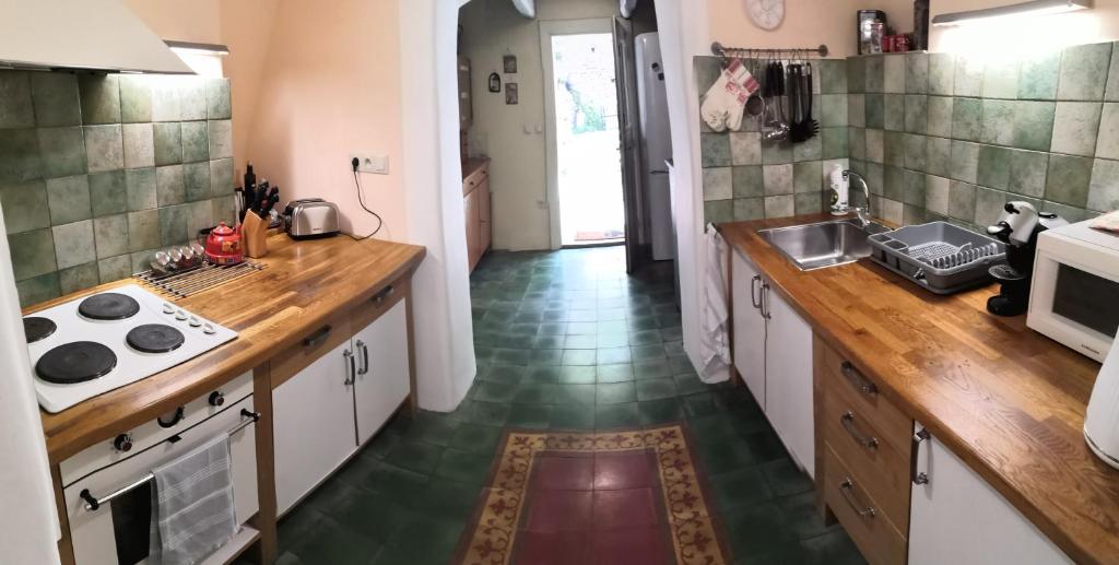 Kuchyň nebo kuchyňský kout v ubytování Chalupa Žofia