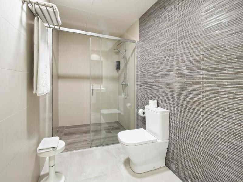 Koupelna v ubytování Hotel Zentral Parque