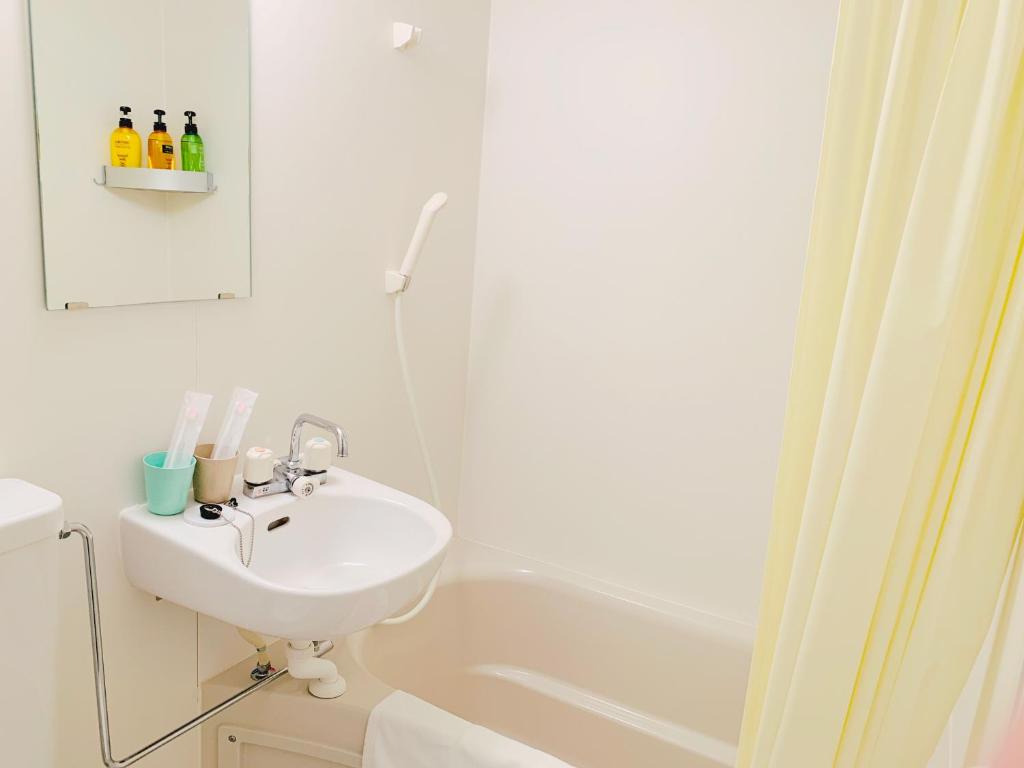 Koupelna v ubytování Allcomein Hotel Akihabara