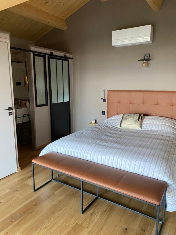 Postel nebo postele na pokoji v ubytování Les Barras’k