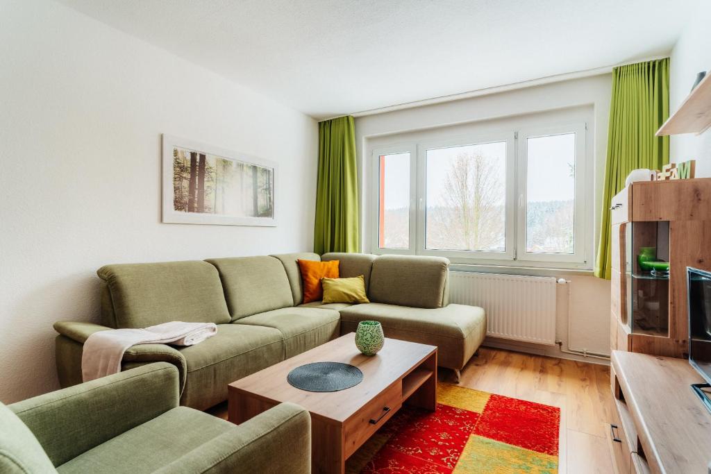 Posezení v ubytování Bode_Apartments
