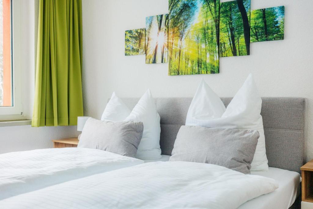 Postel nebo postele na pokoji v ubytování Bode_Apartments