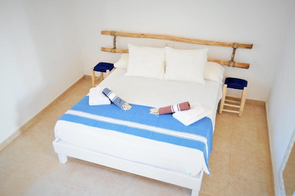 Postel nebo postele na pokoji v ubytování Siamoformentera Villa Antonella
