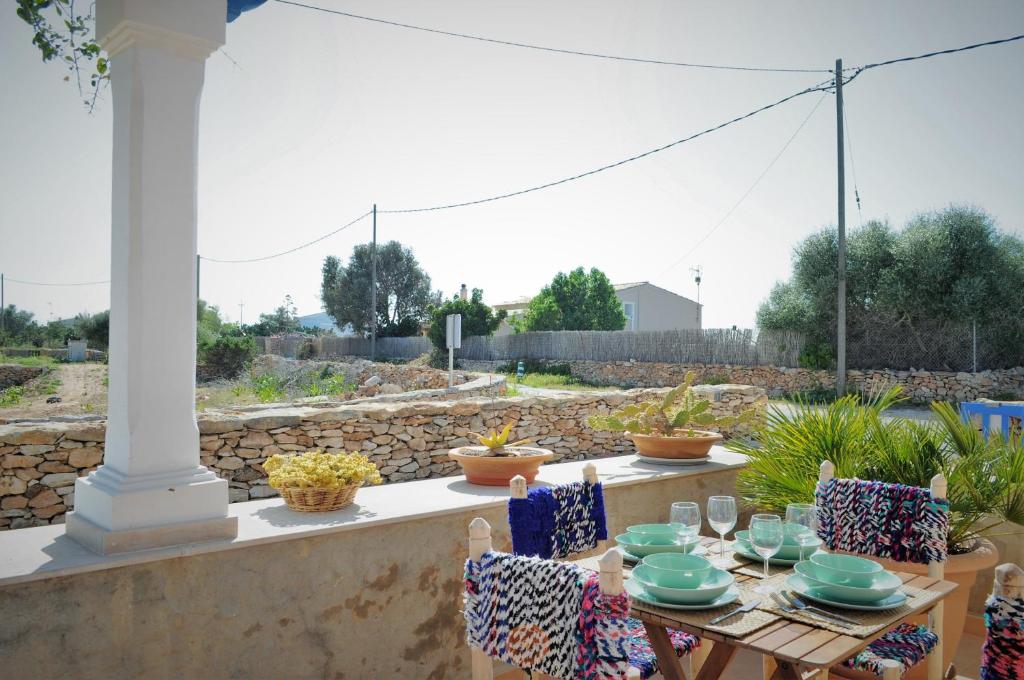 Zahrada ubytování Siamoformentera Villa Antonella