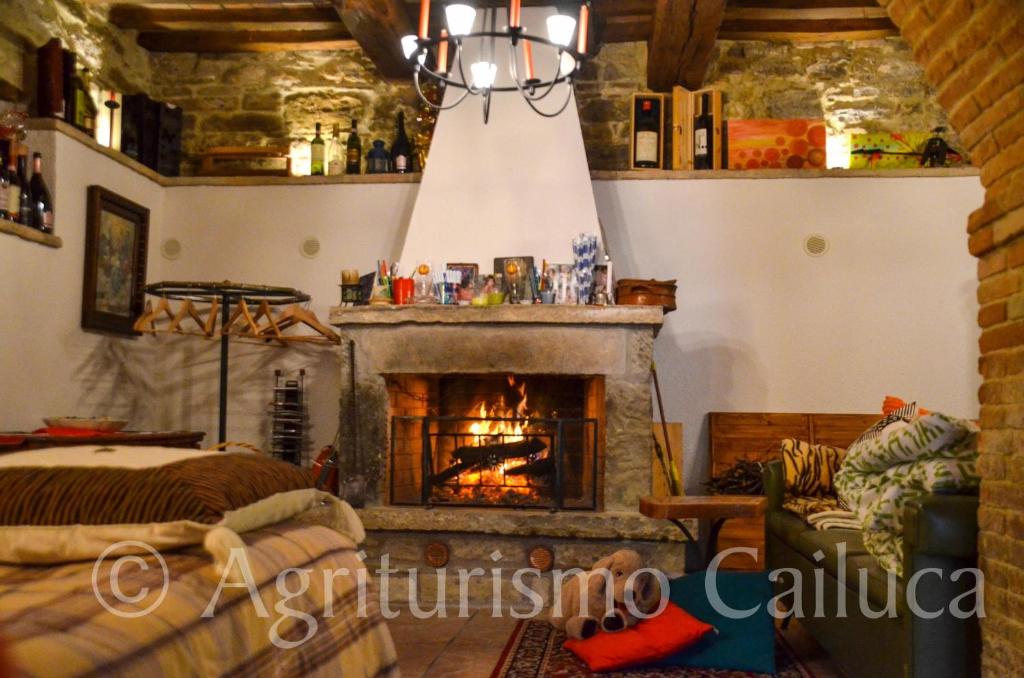 Posezení v ubytování Agriturismo Cailuca