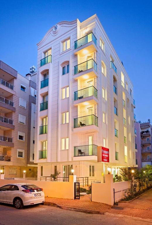 Budova, kde se aparthotel nachází