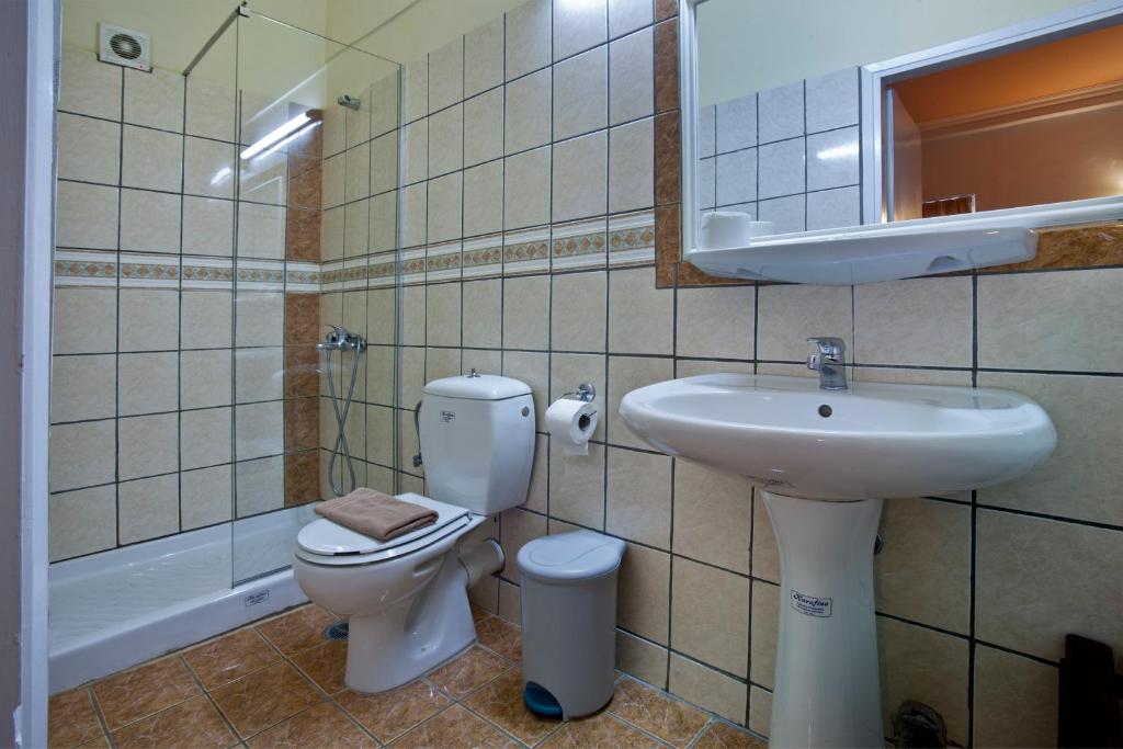 Koupelna v ubytování Grand Hotel Loutraki