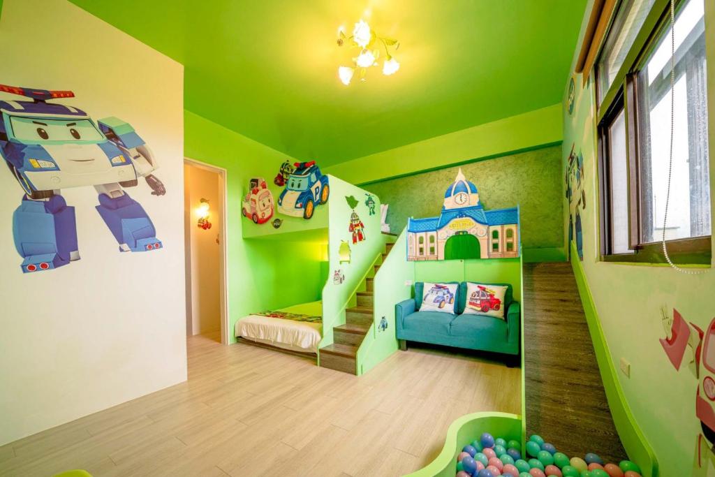 Postel nebo postele na pokoji v ubytování Han Tian B&B