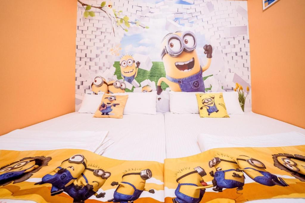 Postel nebo postele na pokoji v ubytování Han Tian B&B