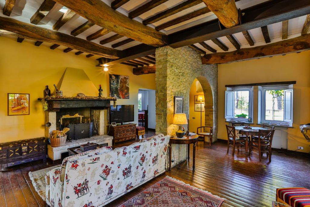 Posezení v ubytování Agriturismo Le Cerque